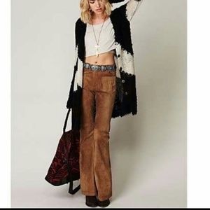 Festival Wear Leather Look Pants